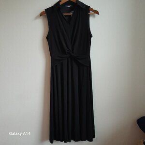 Tommy Hilfiger Black sleeveless evening dress; size 4 with side zipper